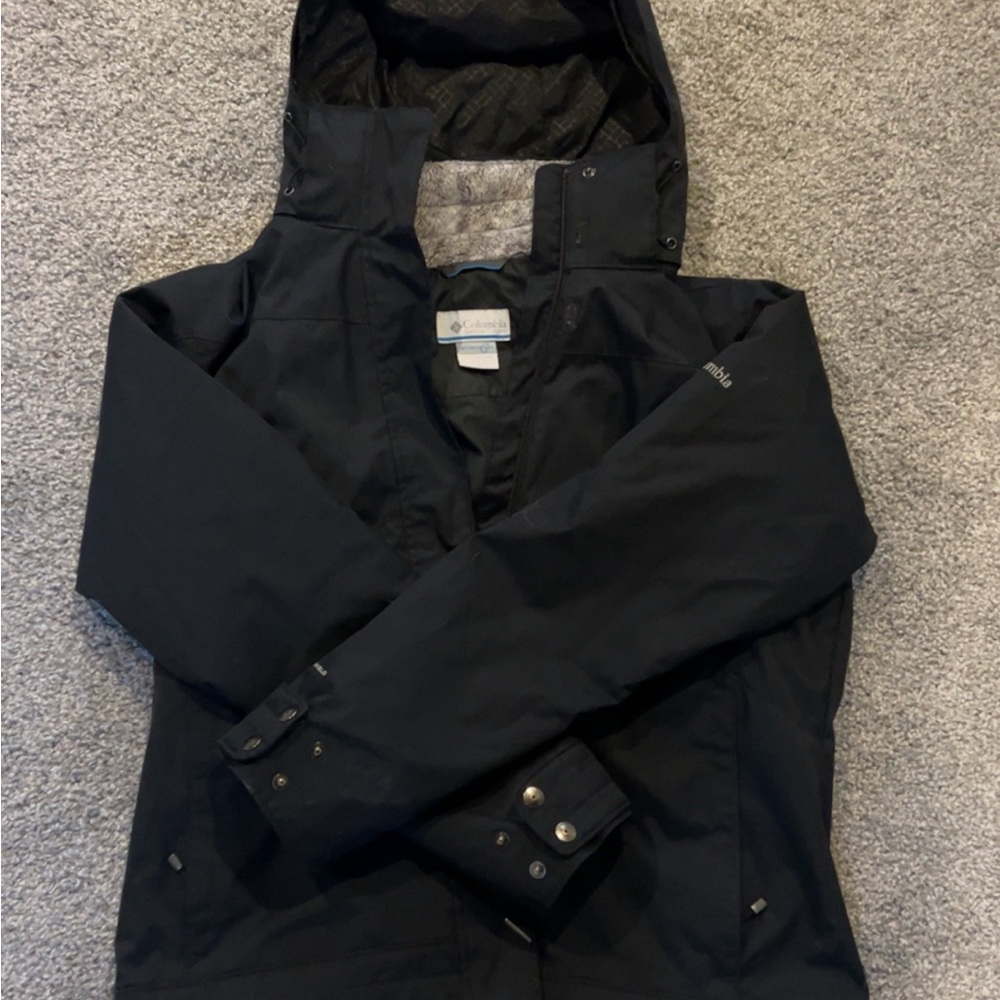 Columbia Black Hooded Jacket